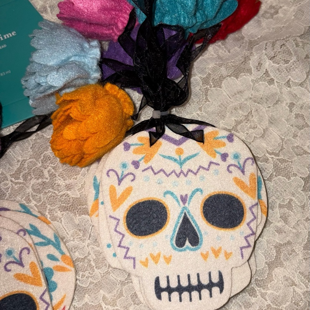 Halloween/Day of The Dead Sugar Skull Garland